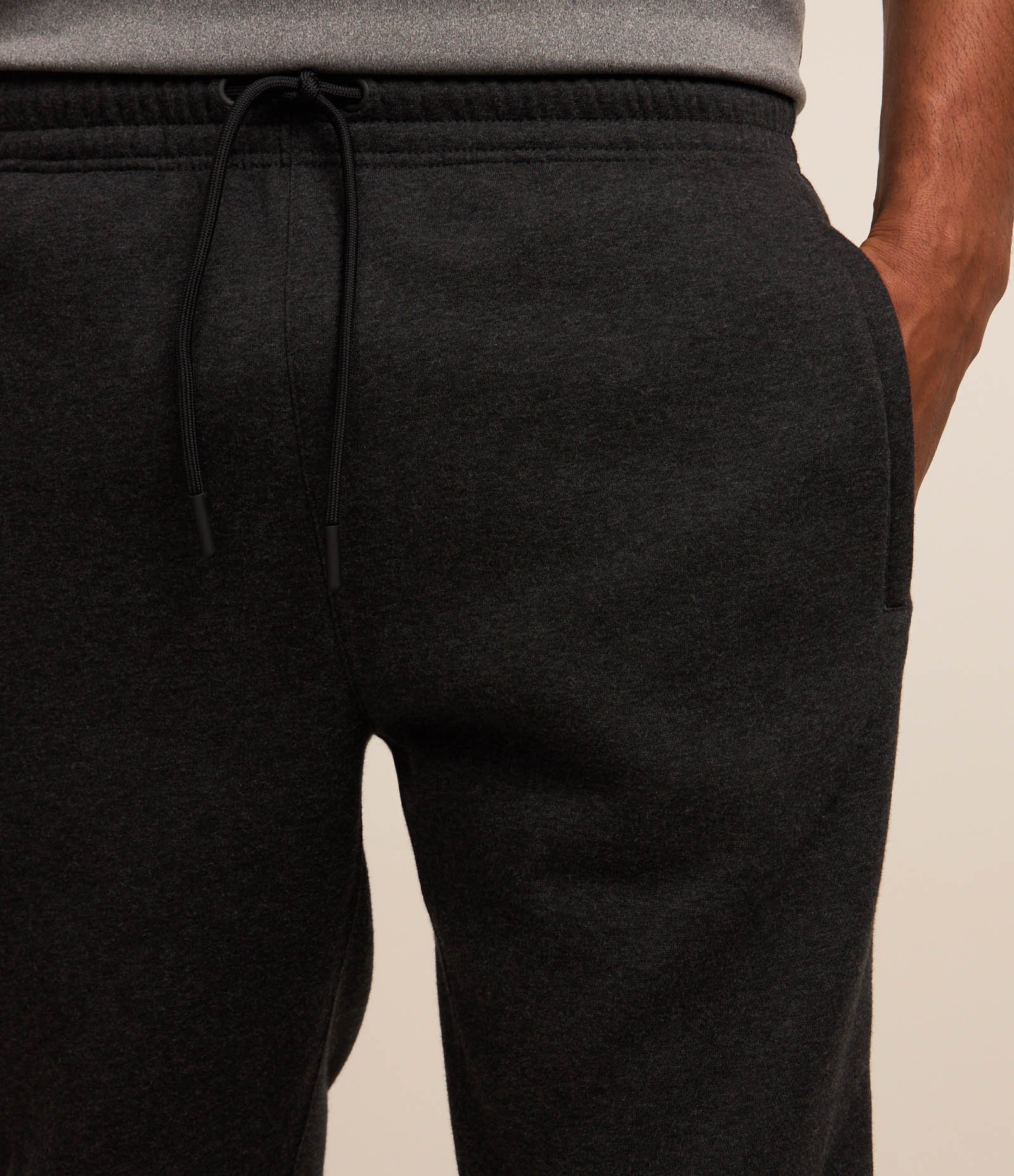 Calça Esportiva Básica em Moletom com Forro Cinza 4