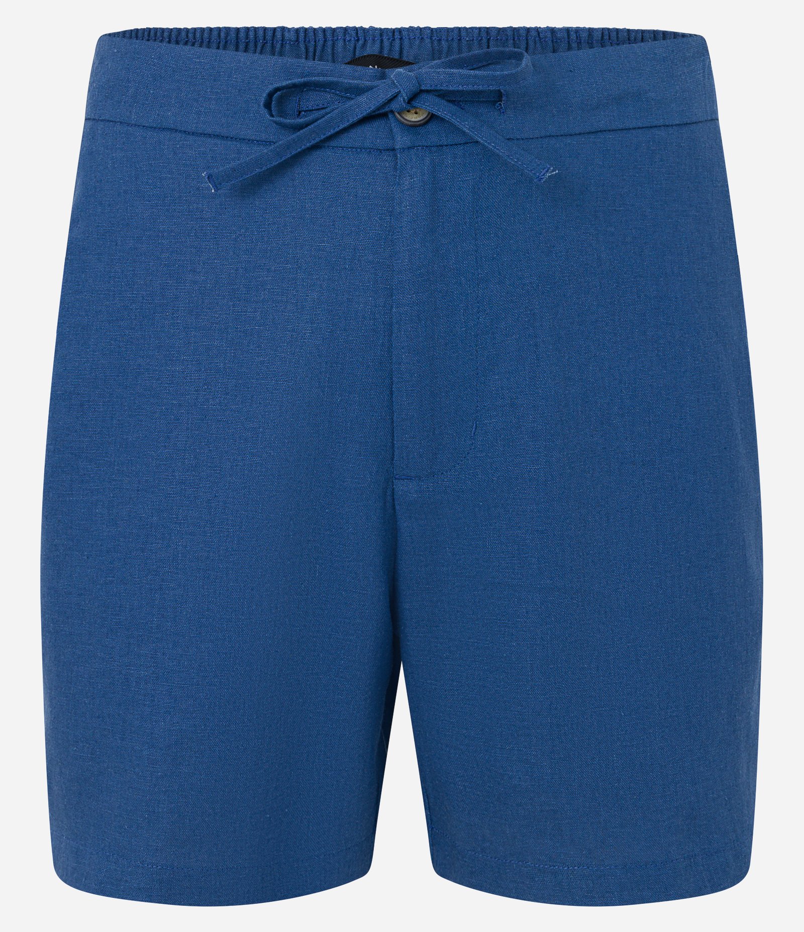 Bermuda Slim em Viscolinho Cordão e Bolsos Azul Médio 5