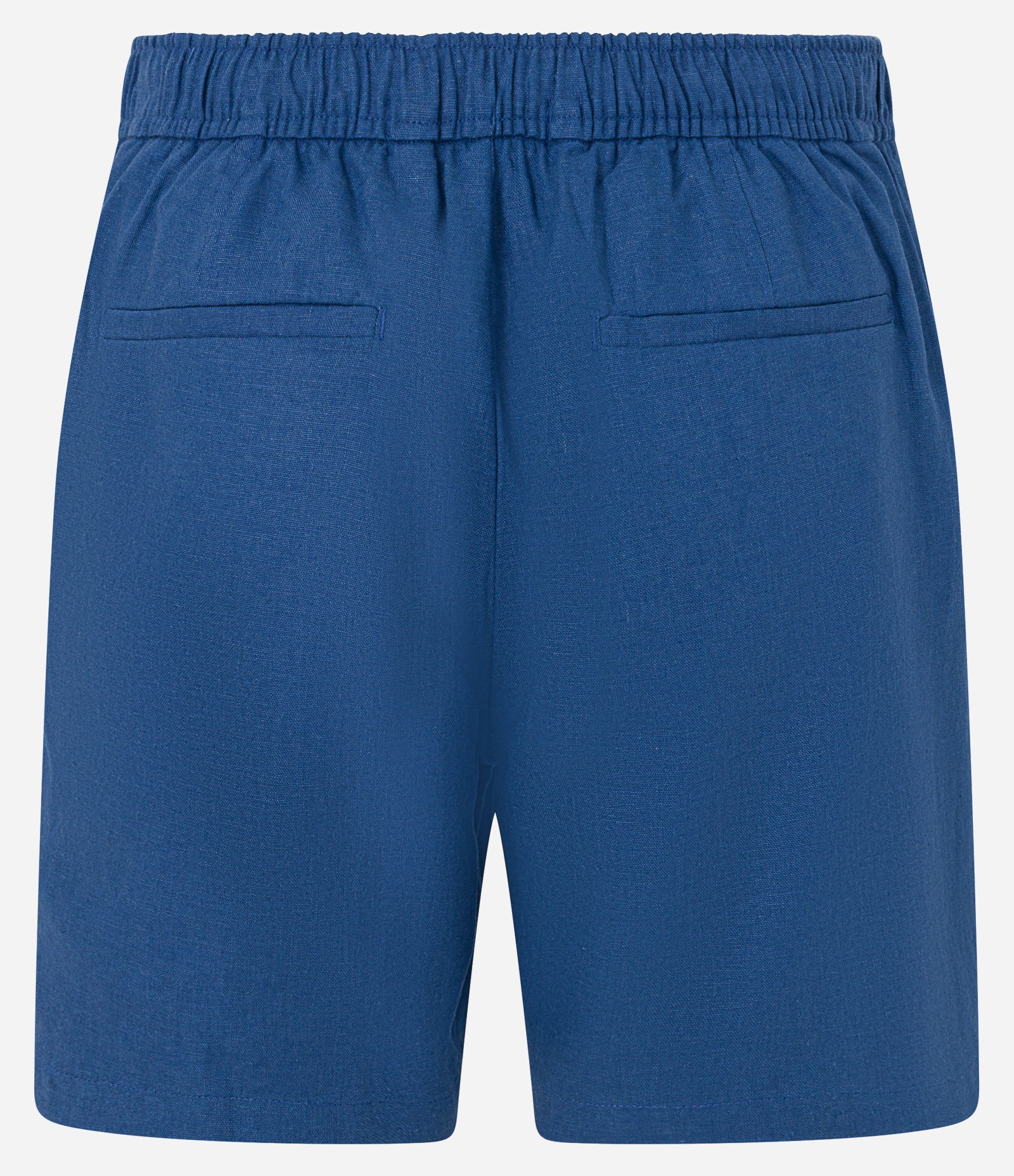 Bermuda Slim em Viscolinho Cordão e Bolsos Azul Médio 6
