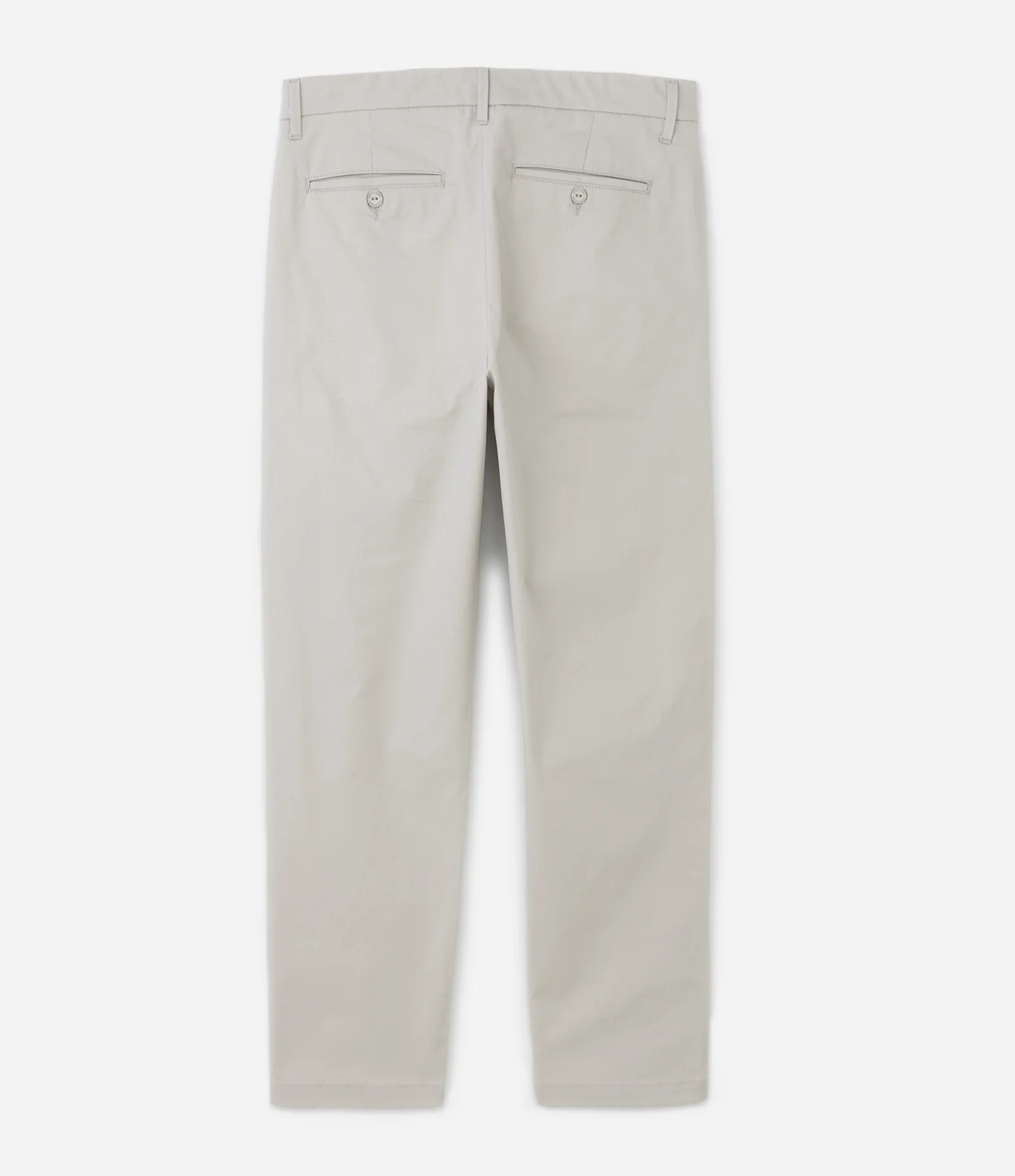 Calça Reta Básica em Sarja com Elastano Bege 2