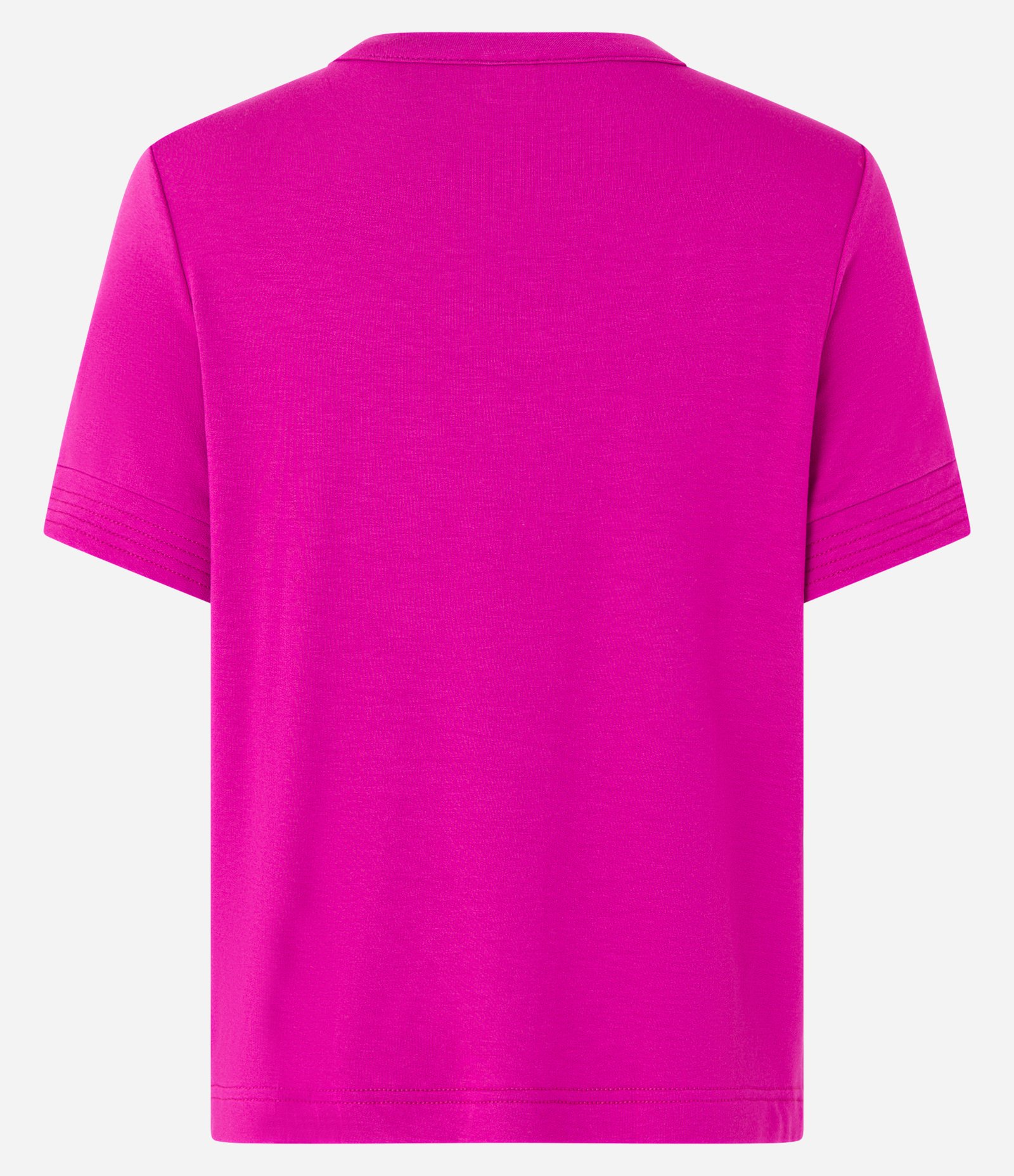 Blusa Manga Curta em Viscose com Costura Contrastante Rosa 6