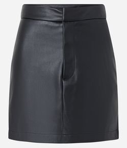 Saia Curto em Pu com Cós e Braguilha