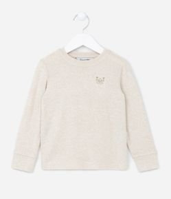 Blusão em Viscose Infantil com Bordado Delicado - Tam 1 a 4 anos