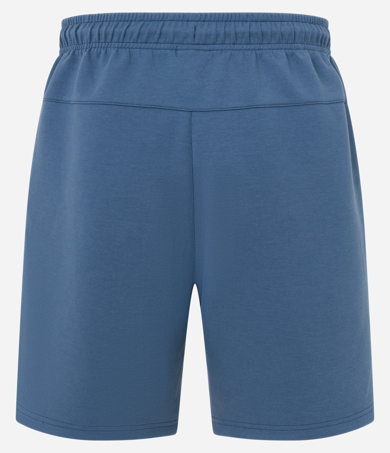 Bermuda Esportiva em Moletom Tecnológico com Cós Elástico e Zíper no Bolso Azul 7
