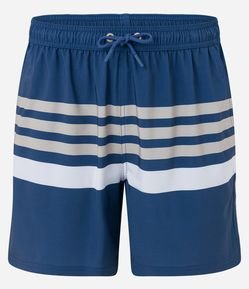 Bermuda Boardshort em Microfibra com Listras