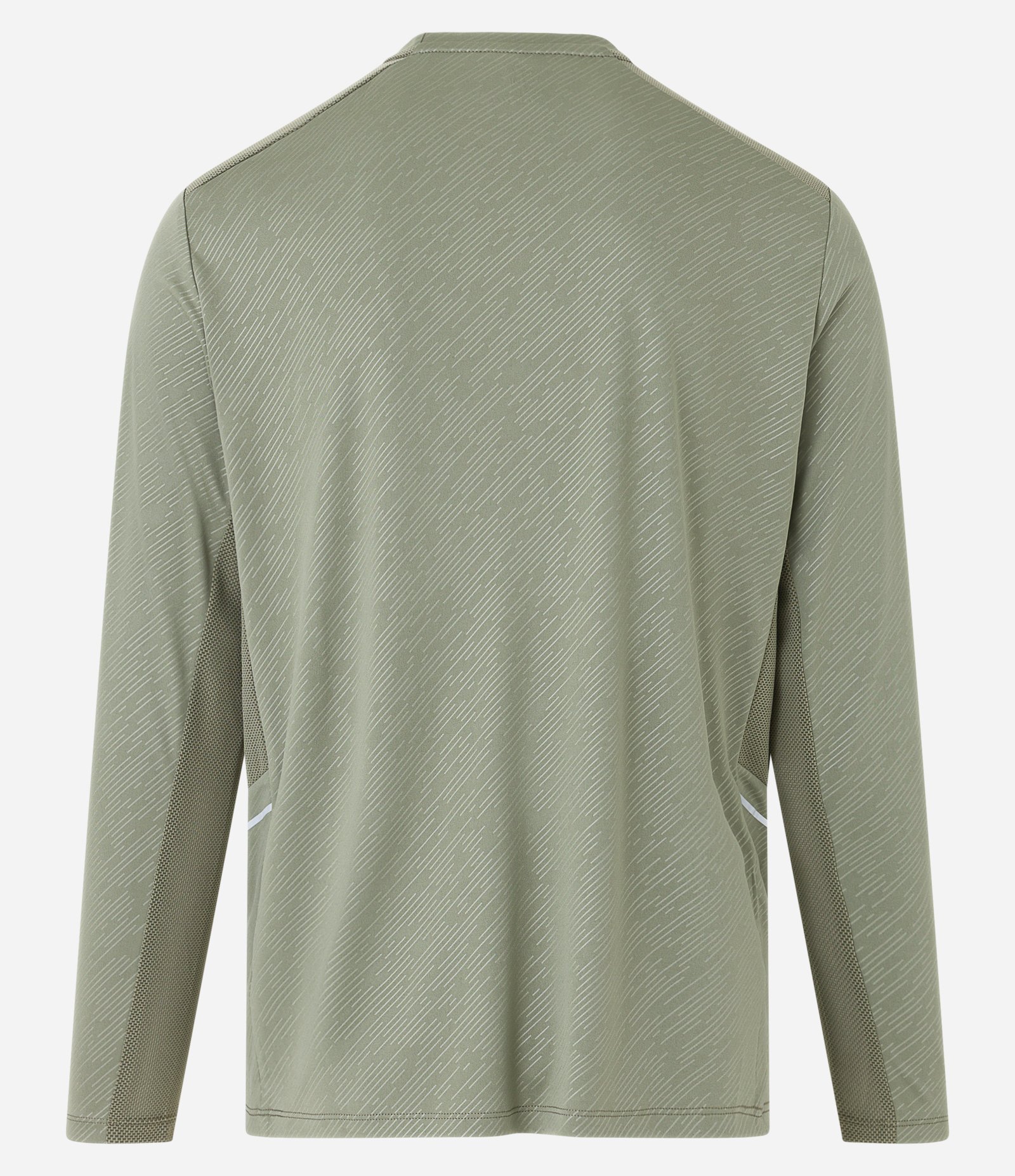 Camiseta Esportiva com Estampa Riscada com Proteção UV Verde Claro 6