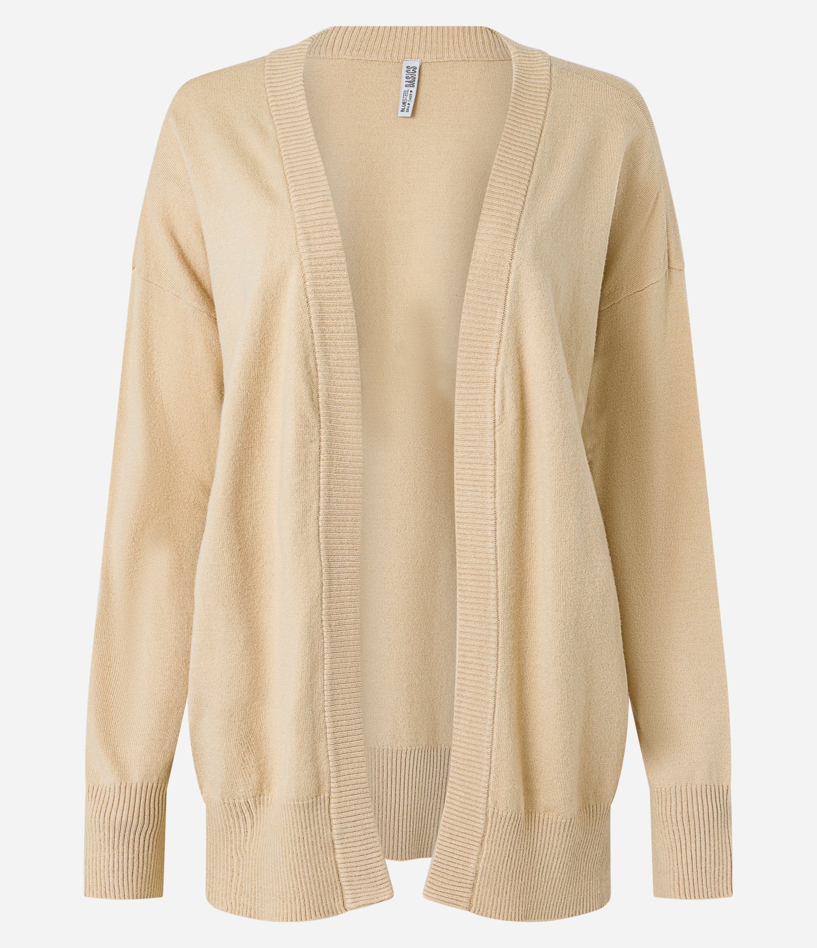 Cardigan Básico em Tricô Leve Bege 5