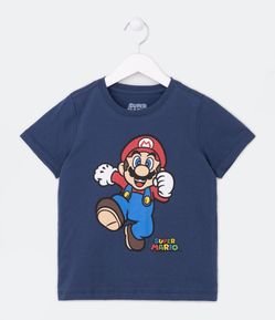Camiseta Infantil com Estampa do Super Mário - Tam 3 a 10 anos