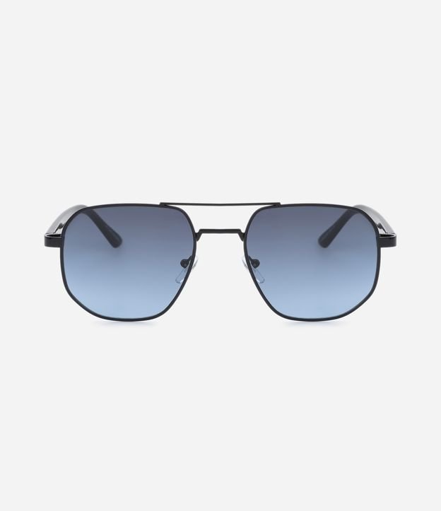 Óculos de Sol Aviador com Lentes Azul Cinza 2