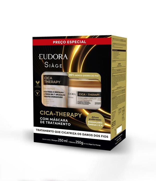 Promopack Shampoo + Máscara Capilar Cica Therapy Siage KIT 1