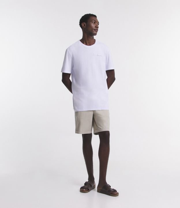 Camiseta Comfort em Meia Malha com Estampa Minimalista Boas Novas Bright White 2