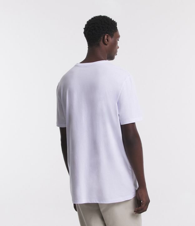 Camiseta Comfort em Meia Malha com Estampa Minimalista Boas Novas Bright White 4