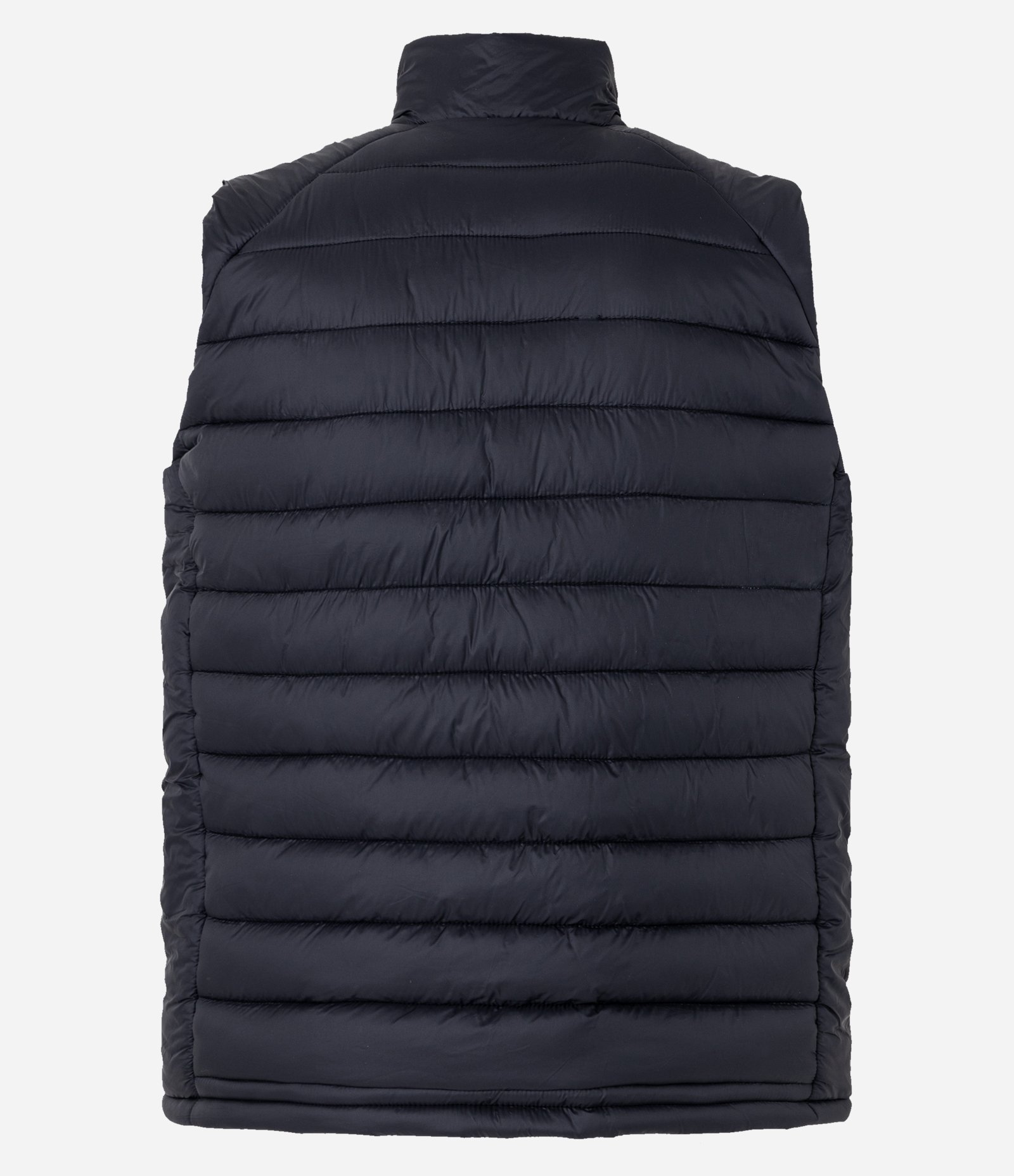 Colete Puffer Esportivo com Gola Alta e Gomos Preto 6