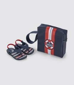Chinelo de Dedo Infantil Cartago Acompanha Nécessaire - Tam 19 ao 25