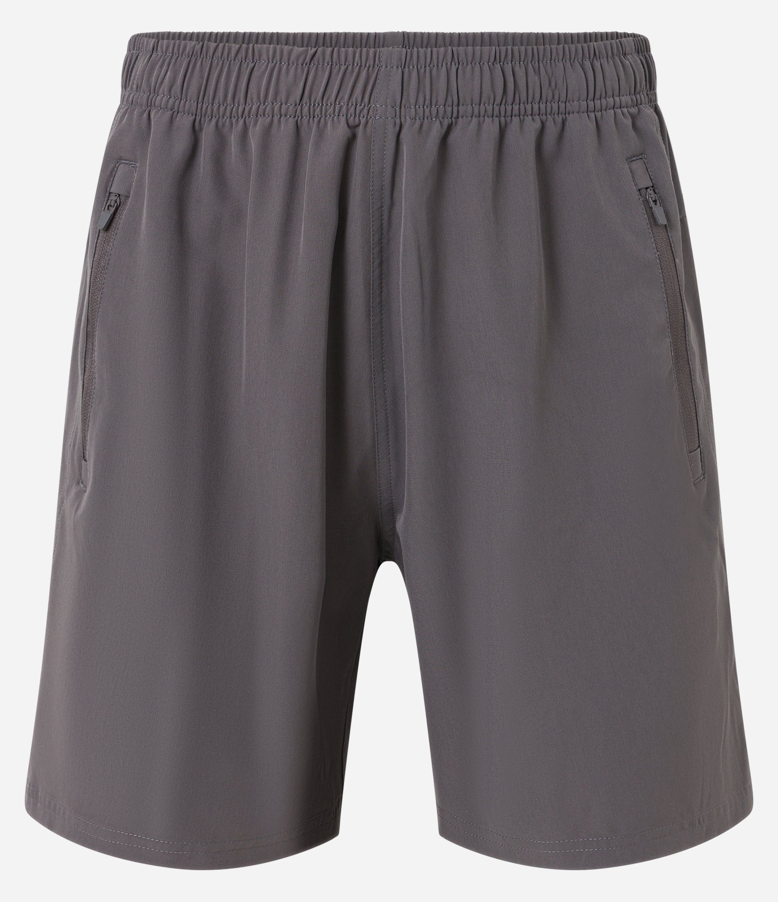 Bermuda Esportiva com Laser Cut e Bolsos com Zíper Cinza 6