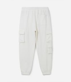 Calça Jogger em Moletom com Bolsos Táticos