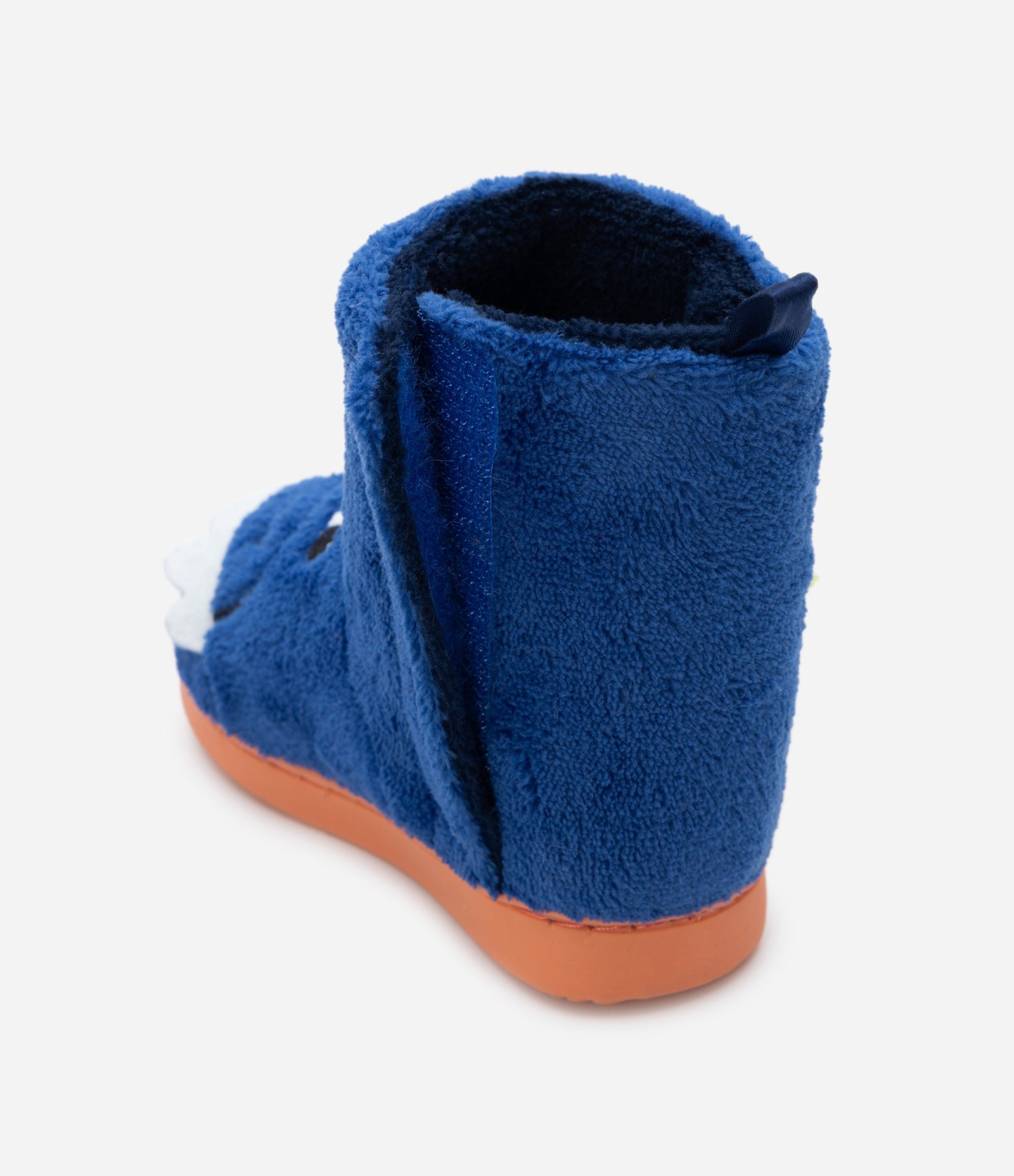 Pantufa Bota Infantil com Bordado de Tubarão - Tam 19 ao 28 Azul 4