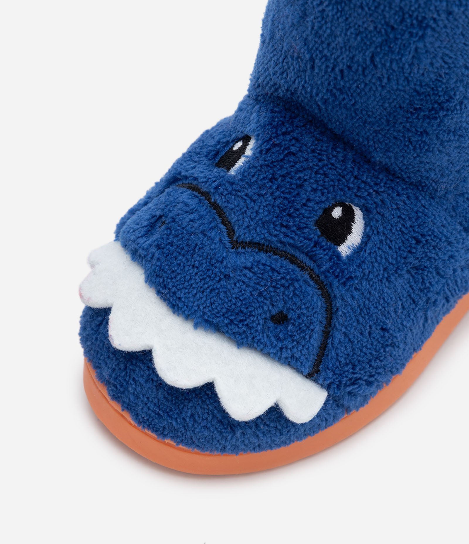 Pantufa Bota Infantil com Bordado de Tubarão - Tam 19 ao 28 Azul 5