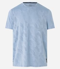 Camiseta Esportiva Tecnologia Dry com Textura Jacquard