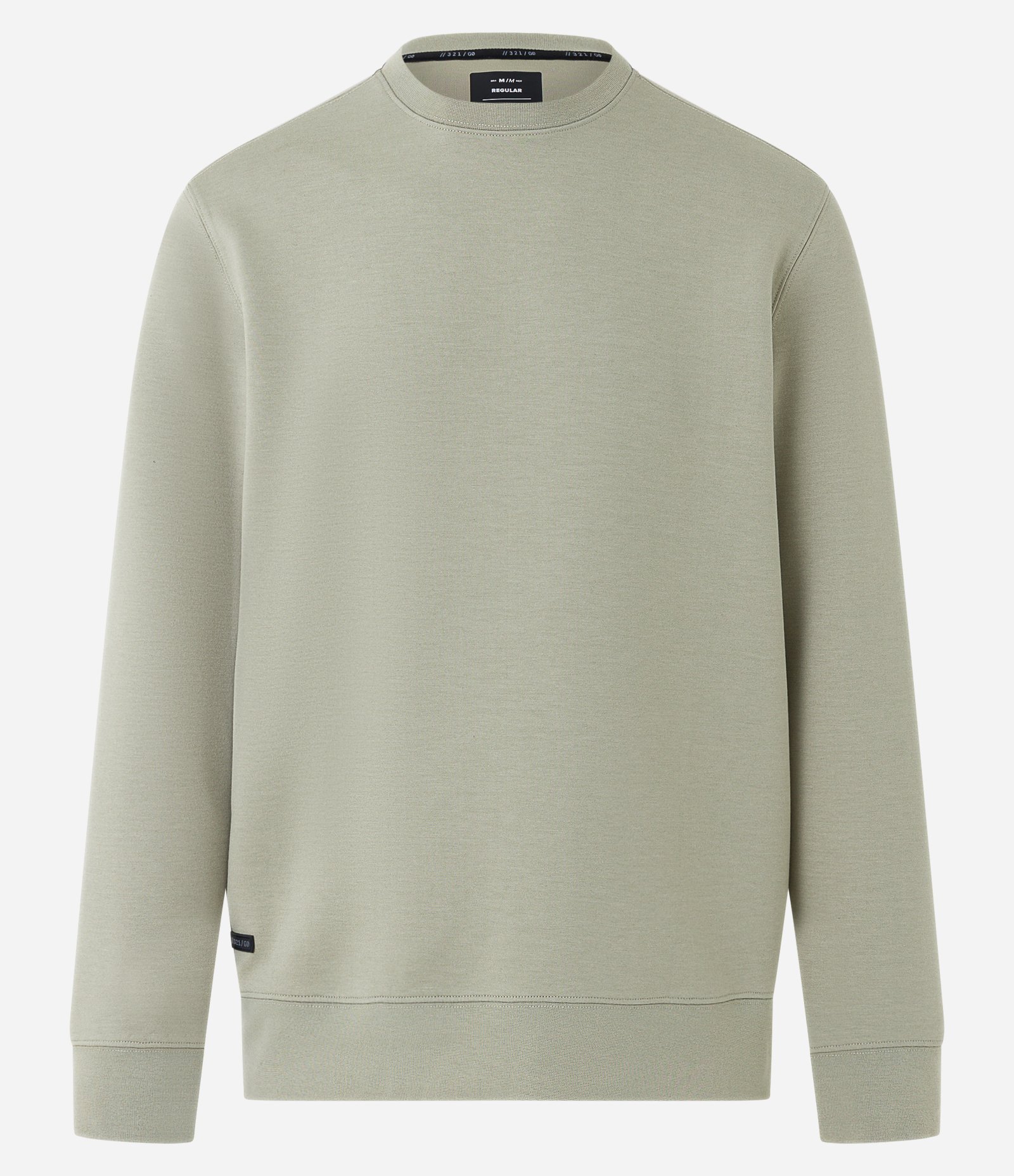 Casaco Fechado Esportivo com Punho Ajustado e Etiqueta Aplicada Verde Claro 6