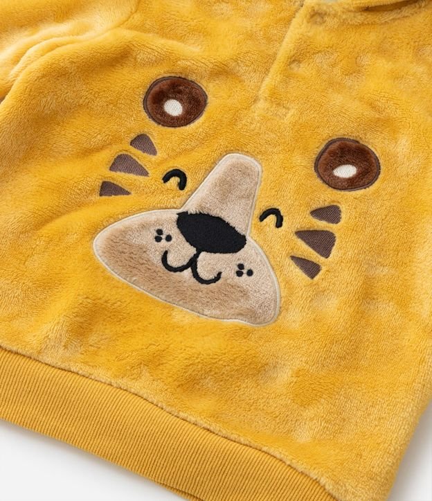 Buzo Infantil en Fleece con Estampa de Tigre Talle 1 a 5 a os