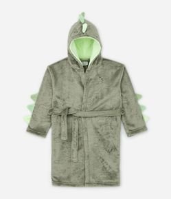 Roupão Infantil em Fleece com Barbatanas de Dininho - Tam 3 a 8 Anos