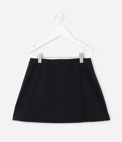 Short Saia Infantil em Alfaiataria com Fendinhas - Tam 5 a 14 Anos