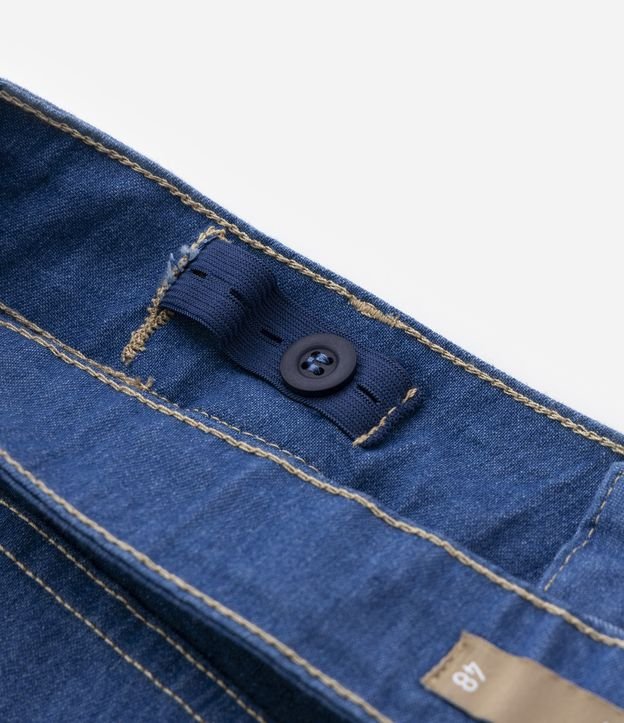 Short Jeans com Elastano e Cós Médio Curve & Plus Size Azul Médio 8
