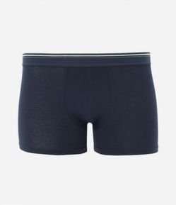 Cueca Boxer com Cintura Elástica Listrada