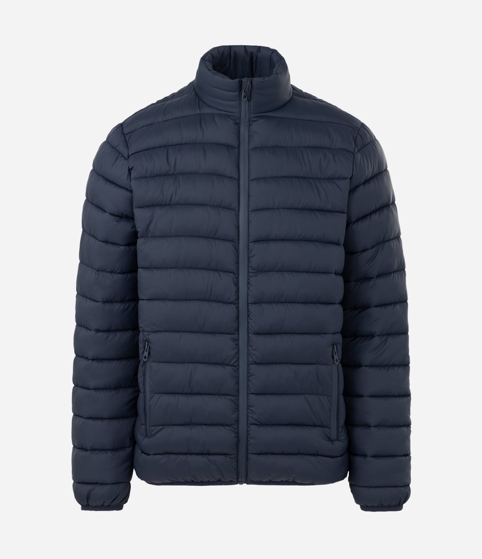 Jaqueta Puffer Ultraleve em Poliamida Azul Marinho 7