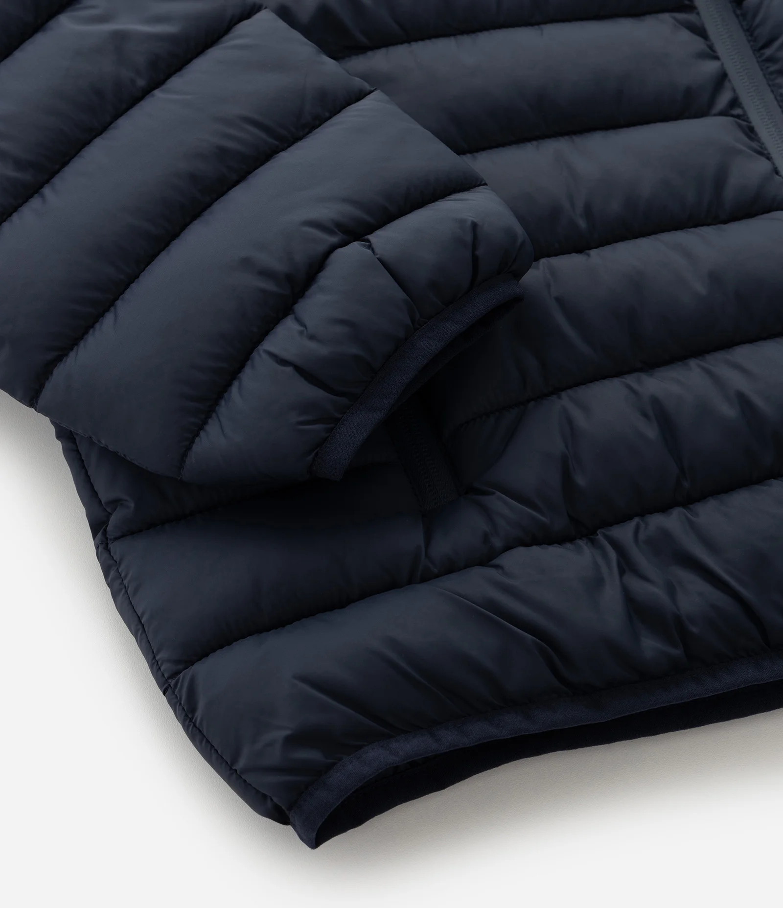 Jaqueta Puffer Ultraleve em Poliamida Azul Marinho 11