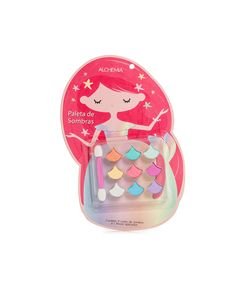 Paleta de Sombras Sereia com 9 Cores e 1 Pincel Aplicador Alchemia