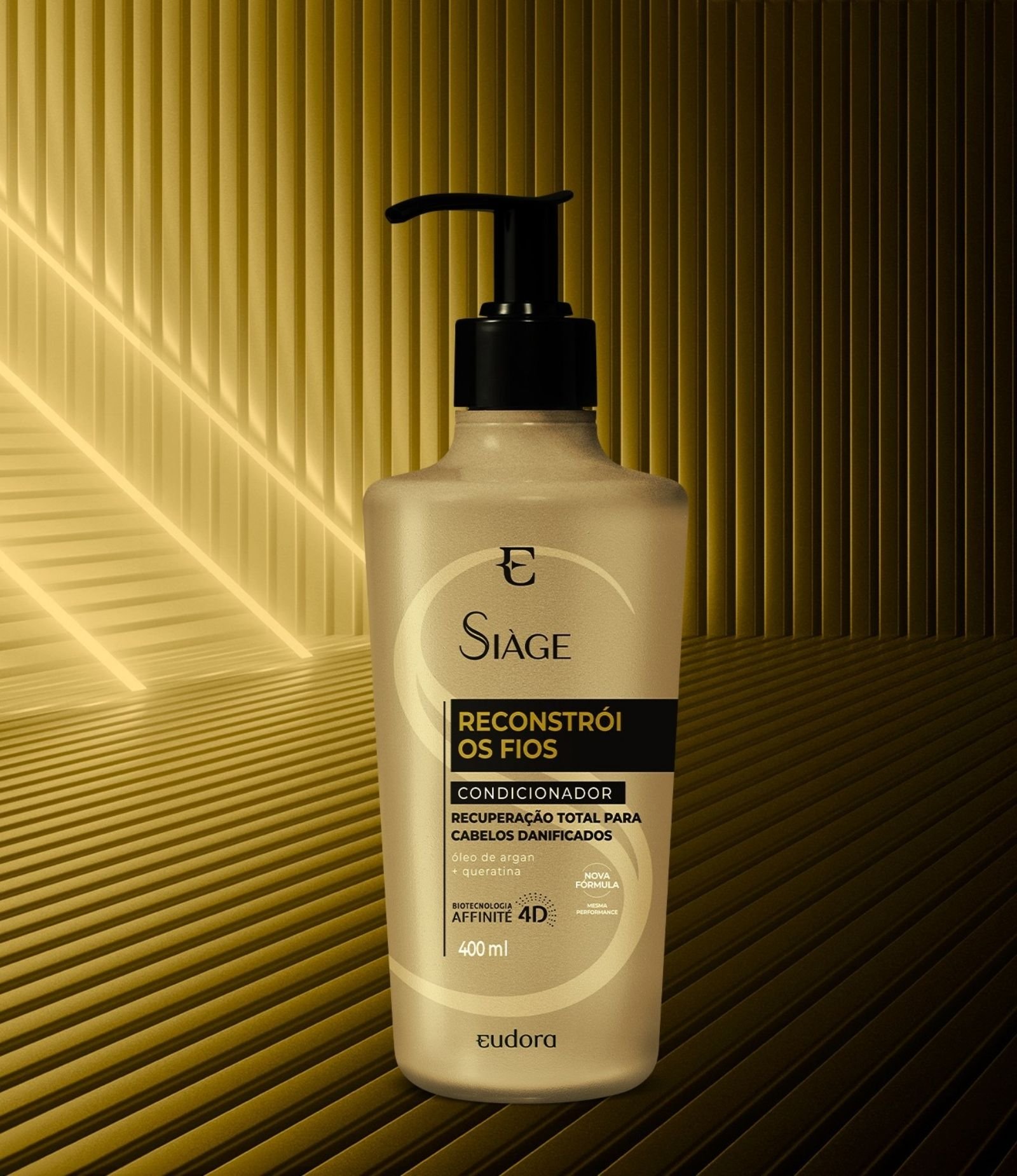 Condicionador Reconstrói os Fios Siage 400ml 3