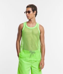 Regata Regular em Meia Malha com Textura