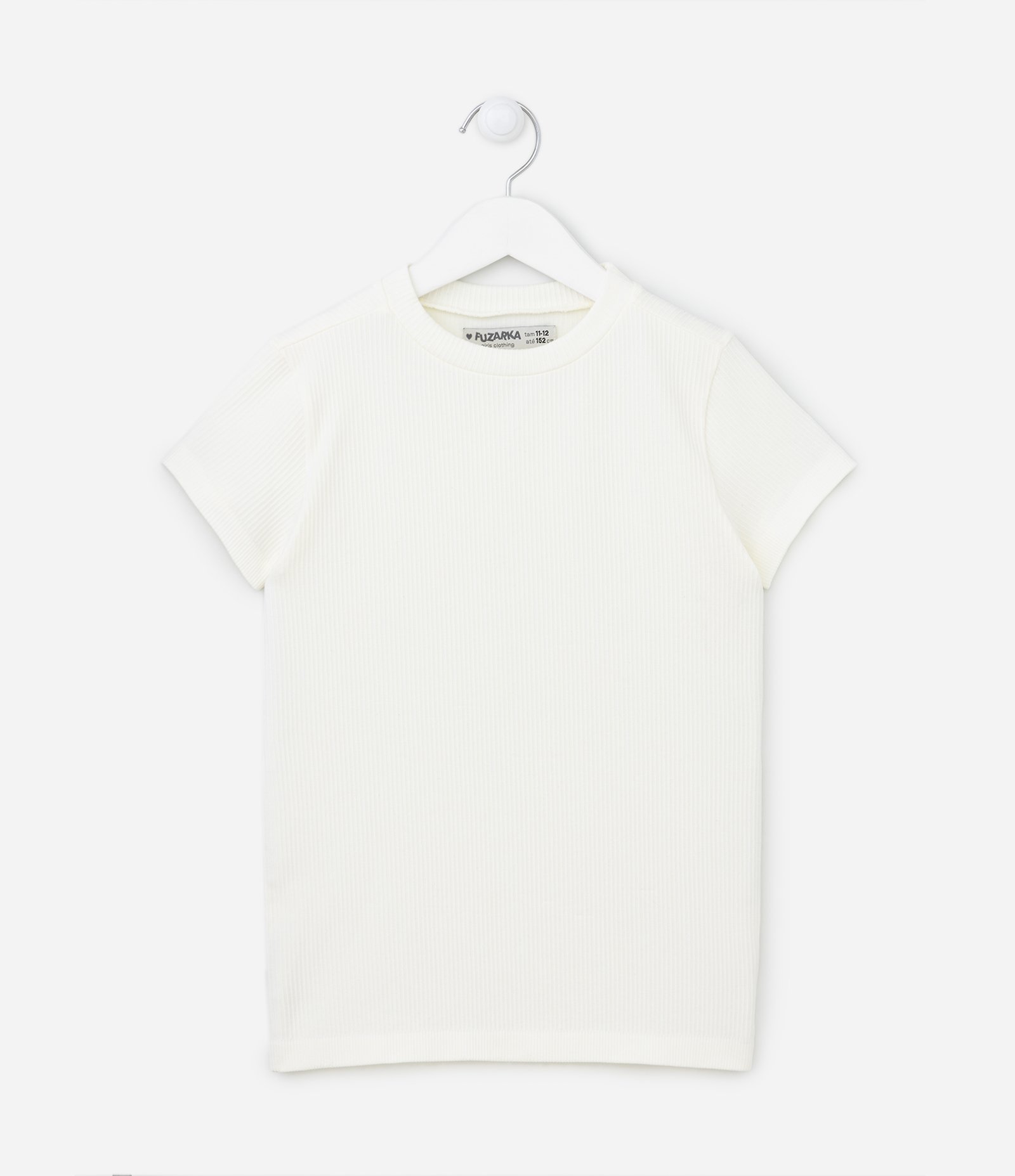 Blusa Manga Curta Infantil Canelada - Tam 5 a 14 anos 1