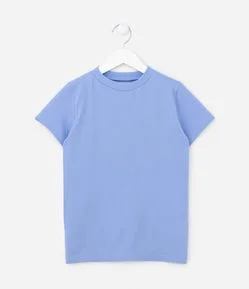 Blusa Manga Curta Infantil Canelada - Tam 5 a 14 anos