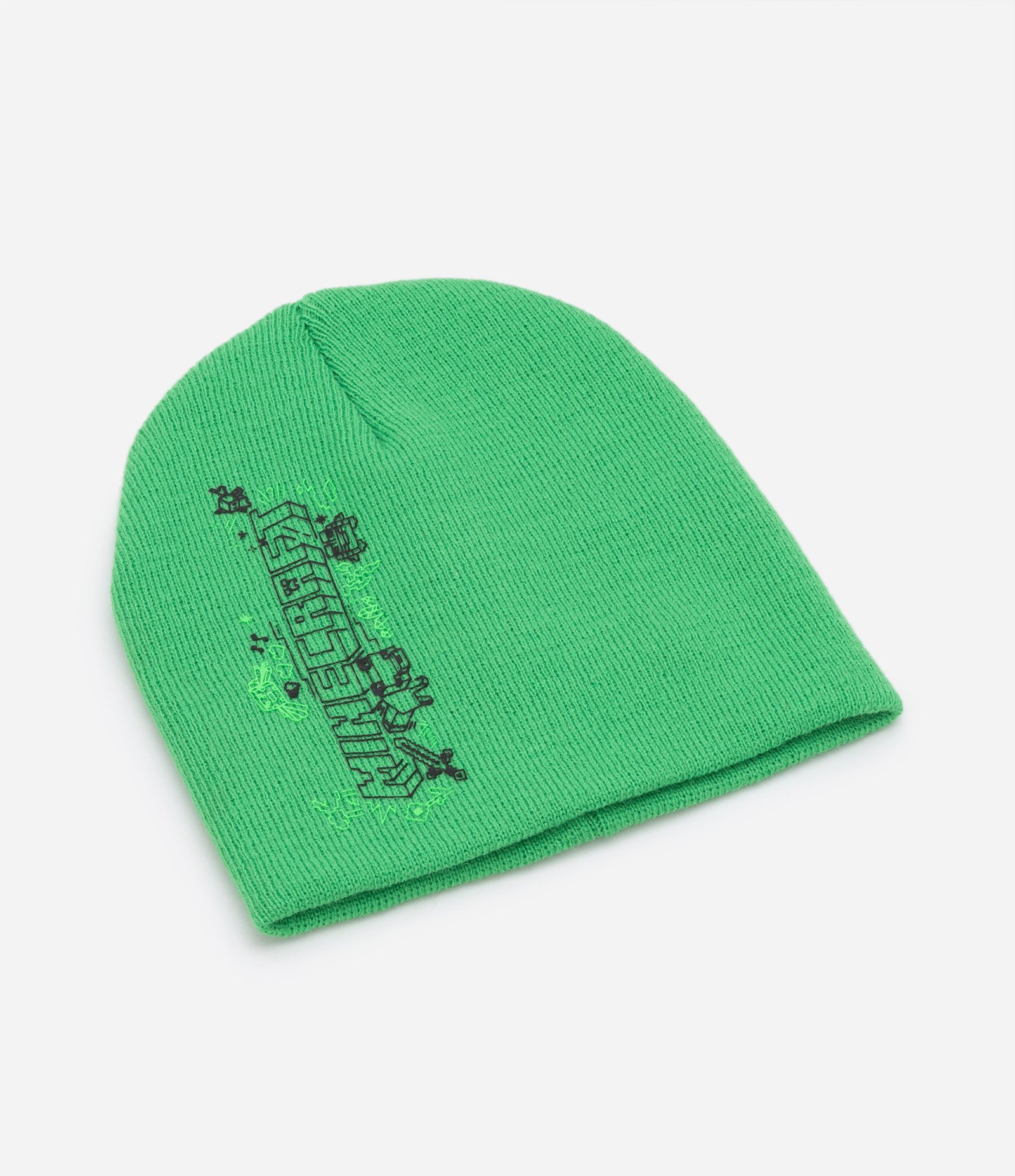 Gorro Infantil com Estampa do Minecraft Verde 1