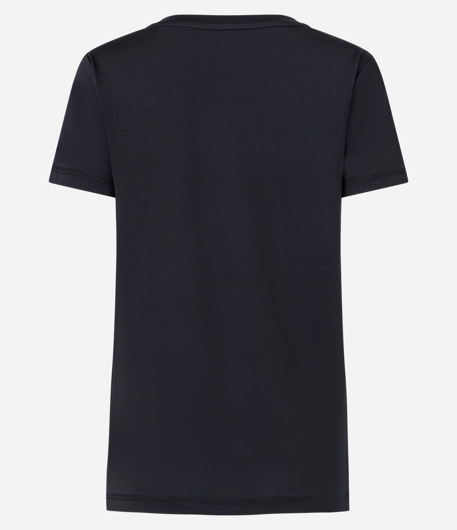 Camiseta Esportiva com Barra Alongada Preto 7