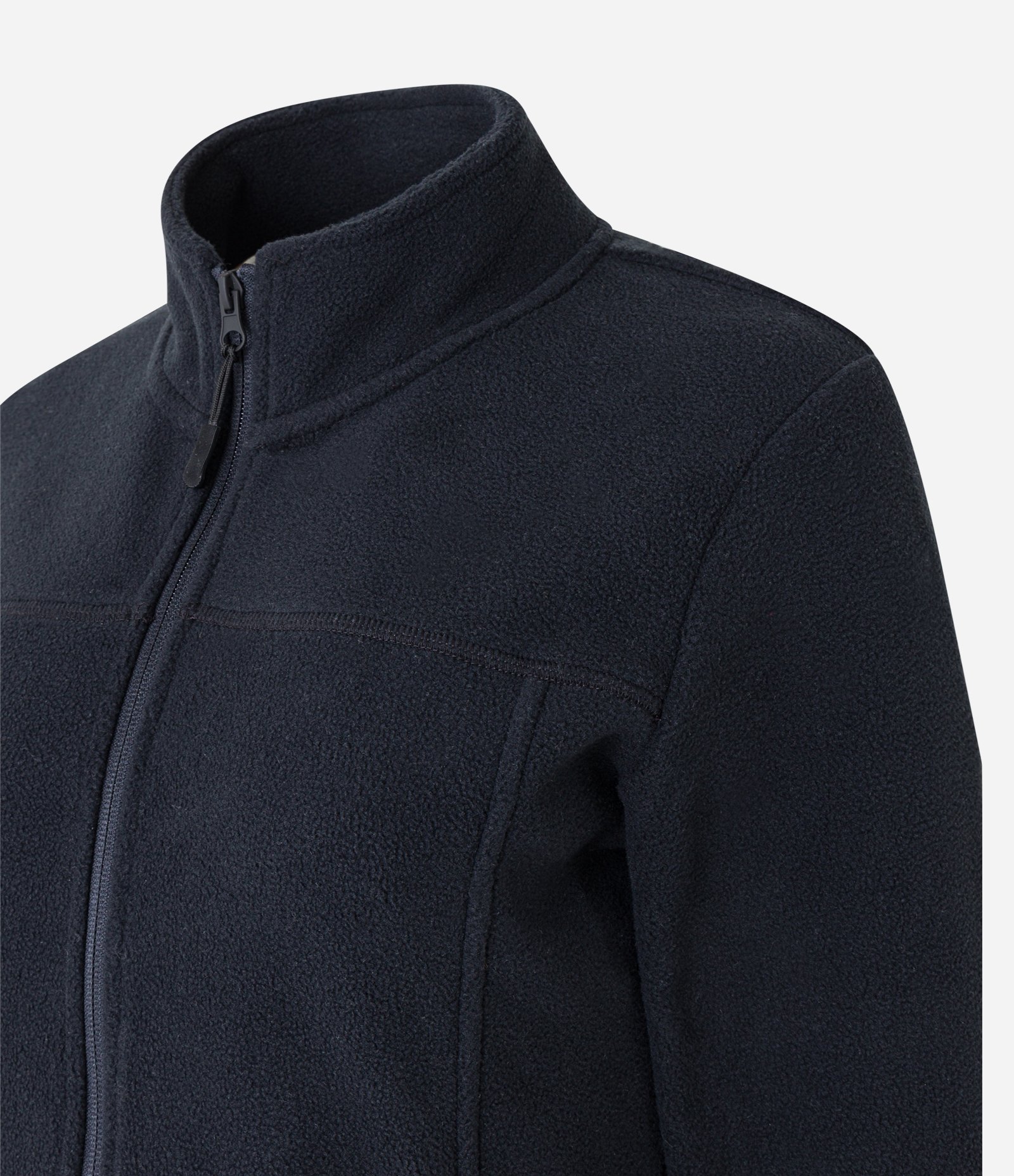 Jaqueta Esportiva em Fleece com Gola Alta Preto 8