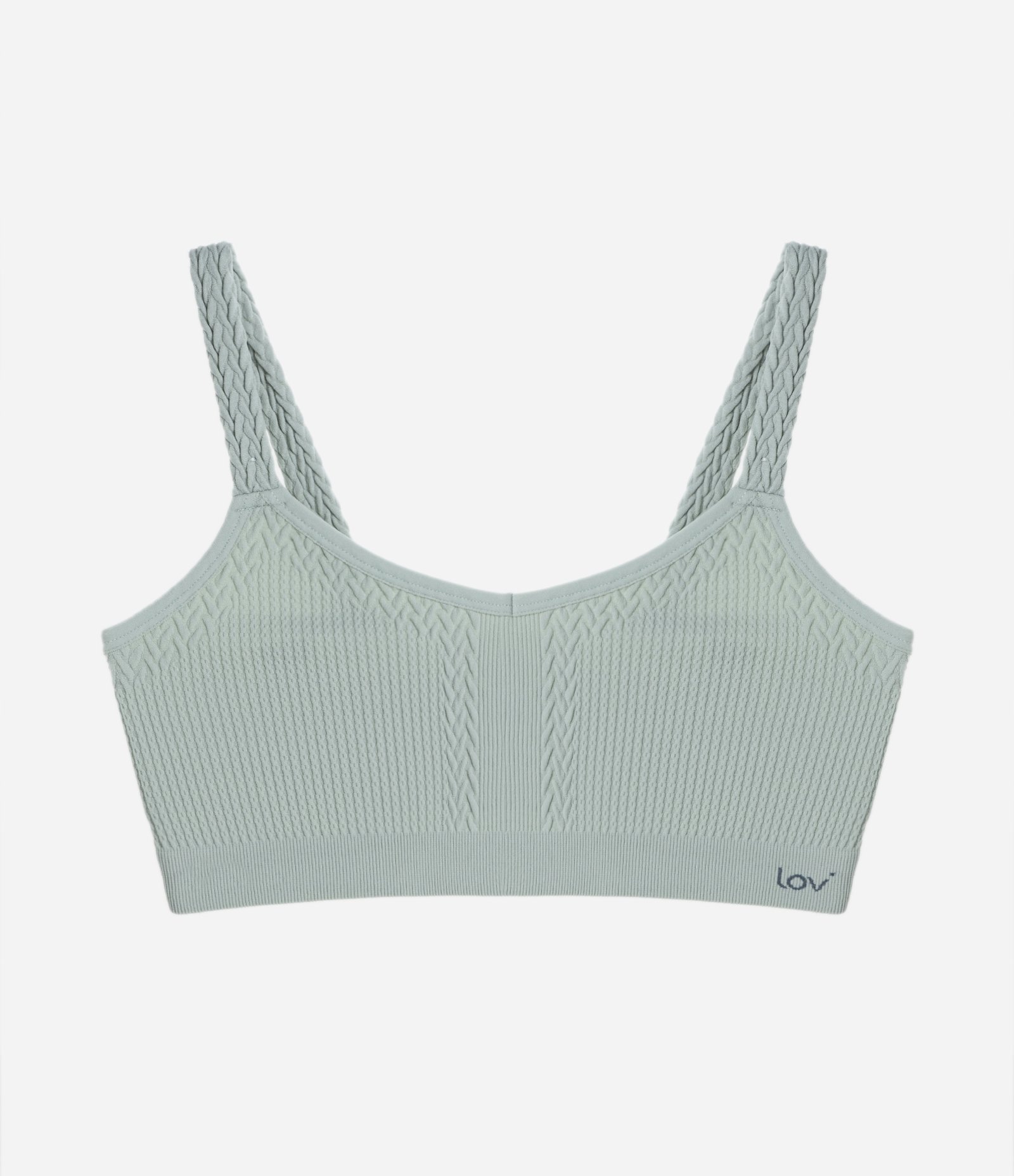 Sutiã Top em Poliamida Sem Bojo e Sem Costura Verde 5