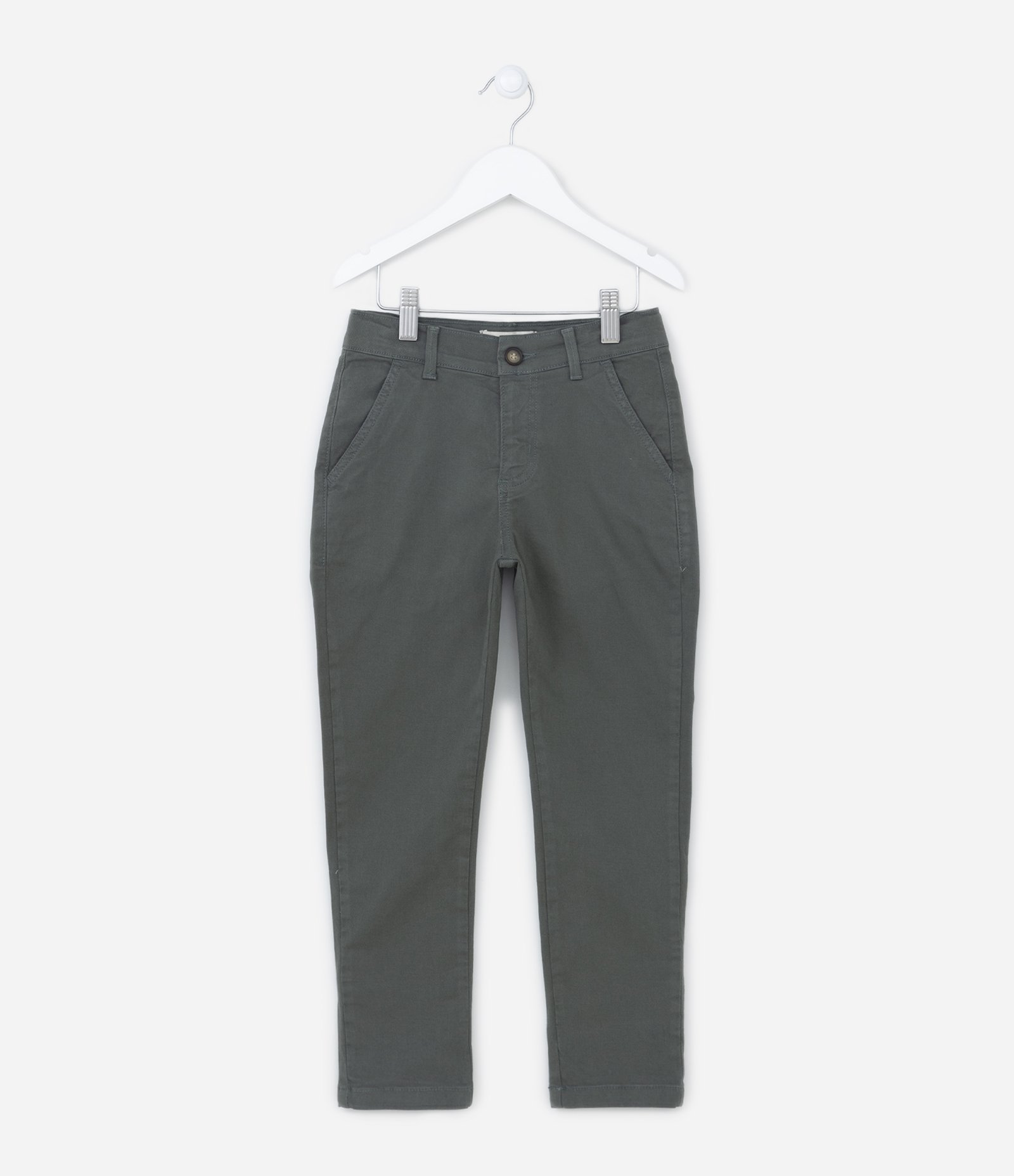 Calça Slim Infantil com Bolsos - Tam 5 a 14 anos 1