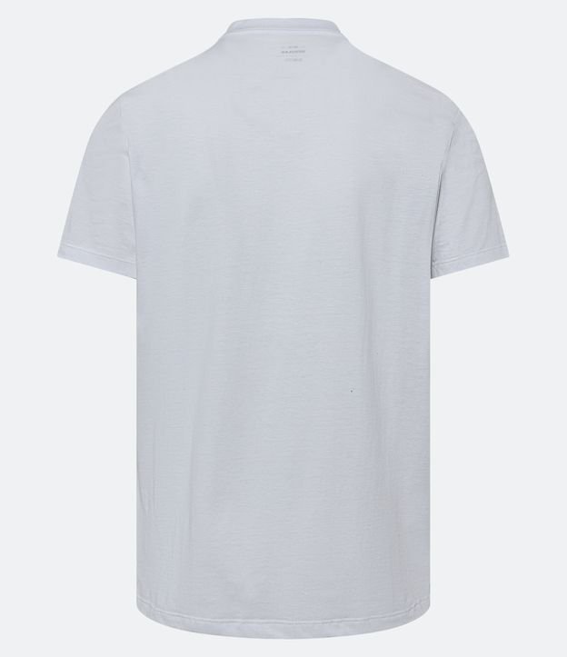 Camiseta Regular em Meia Malha com Estampa de Zombie Gamer Branco 6