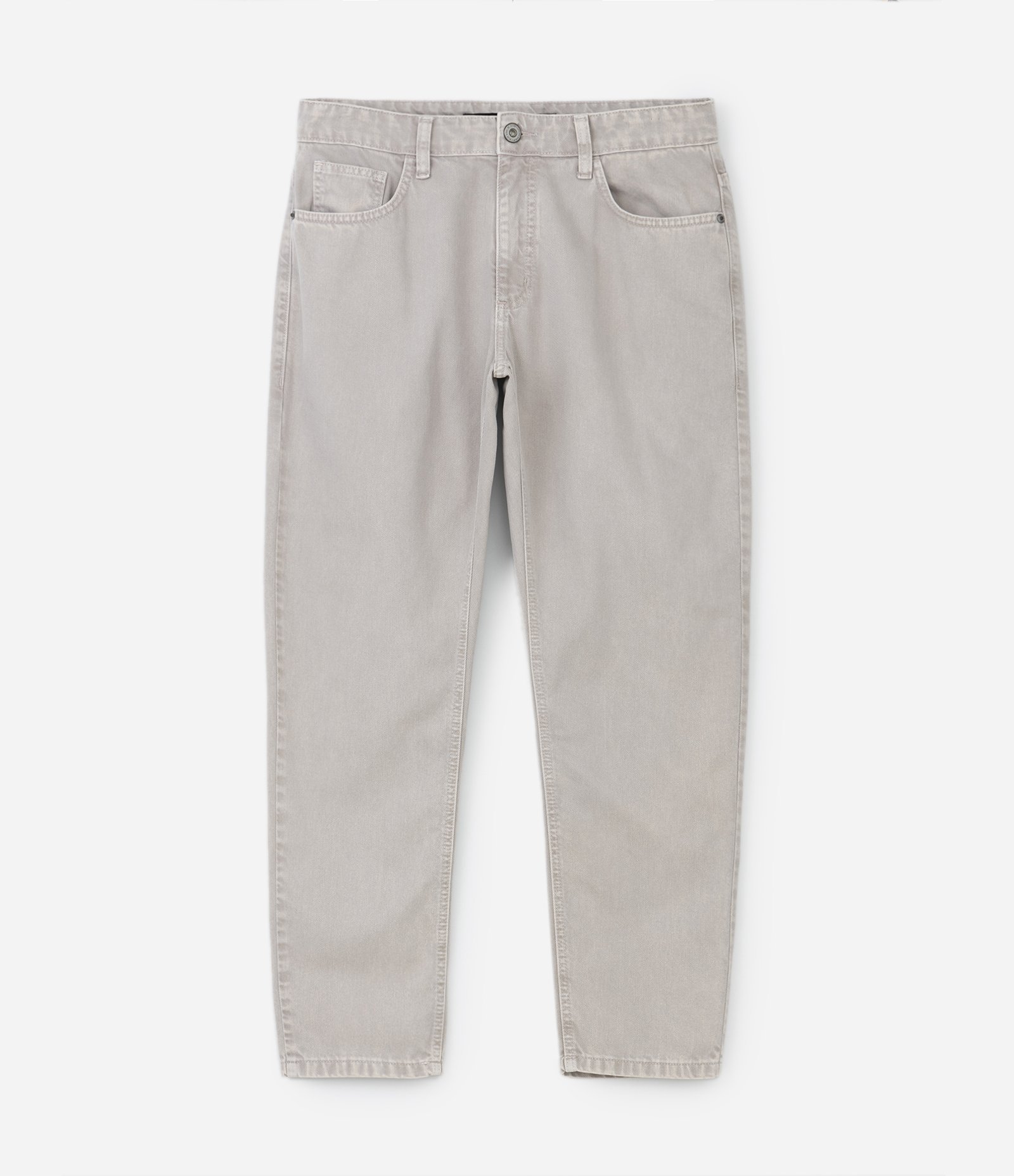 Calça Slim Cropped em Sarja com Bolsos 1