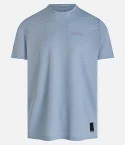 Camiseta Esportiva em Tecnologia Dry com Lettering Athletic e Textura Furadinha