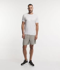 Bermuda Deportiva con Cintura Elástica y Bajo con Tag