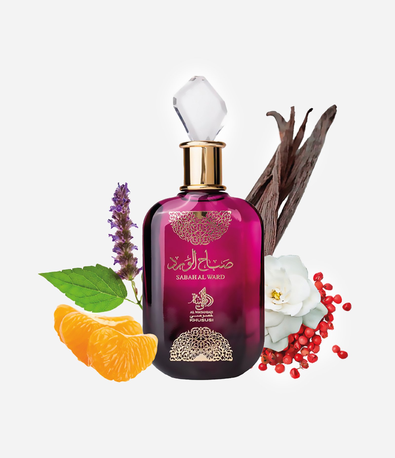 Perfume Al Wataniah  SABAH AL WARD Eau de Parfum  100ml 3