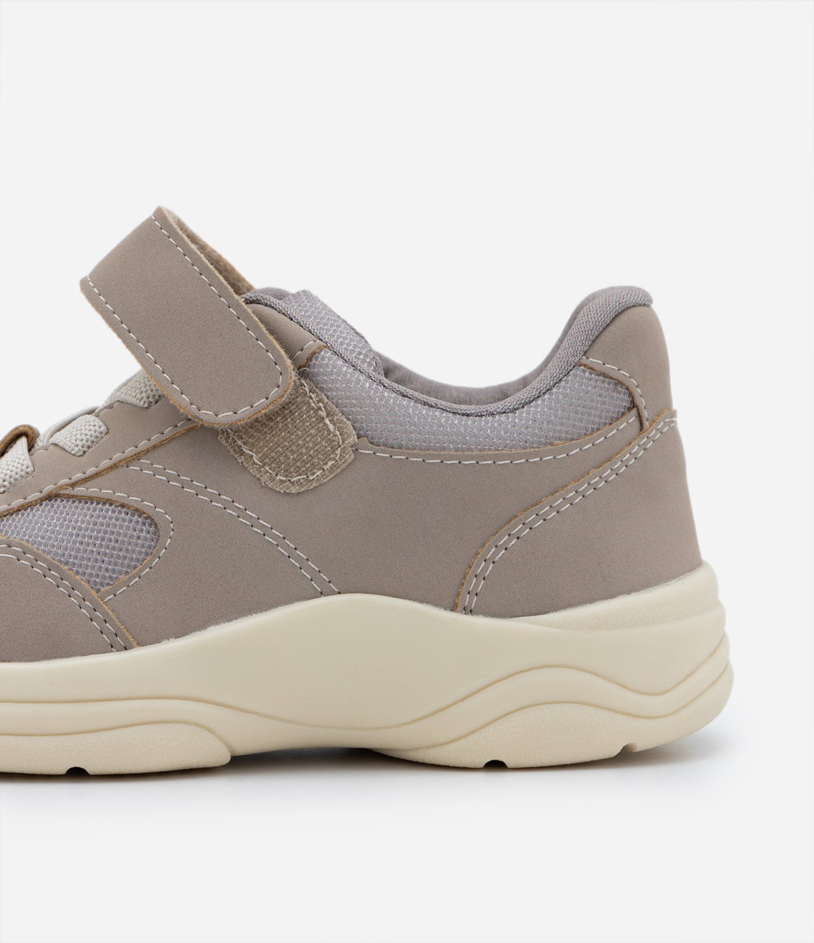 Tênis Infantil com Atacador Elástico e Velcro - Tam 20 ao 27 Marrom Claro 2