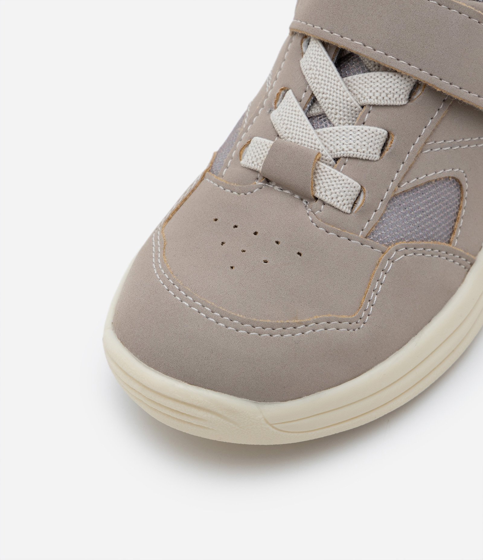 Tênis Infantil com Atacador Elástico e Velcro - Tam 20 ao 27 Marrom Claro 3