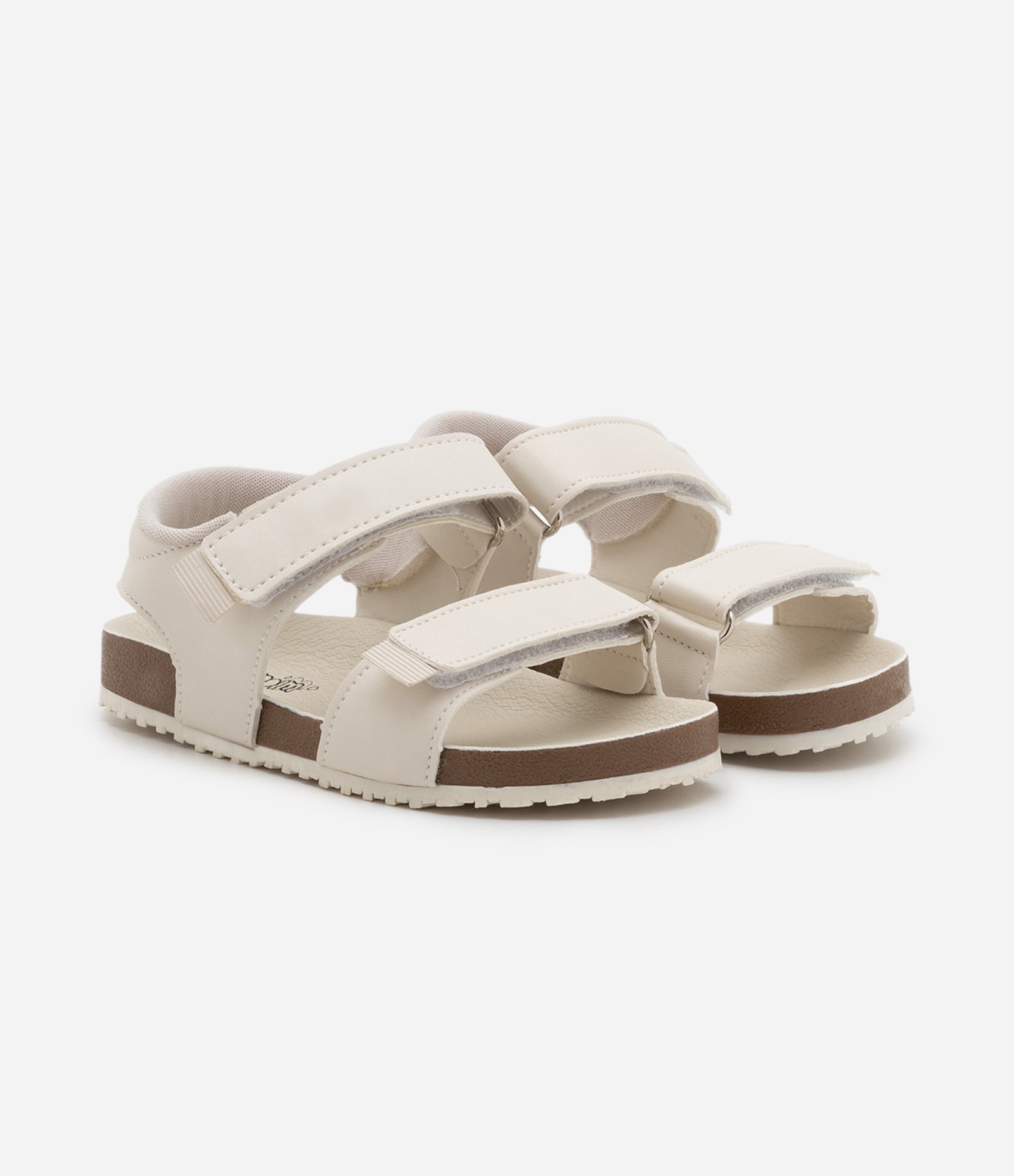 Sandália Comfy Infantil em PU com Velcro - Tam 20 ao 27 1