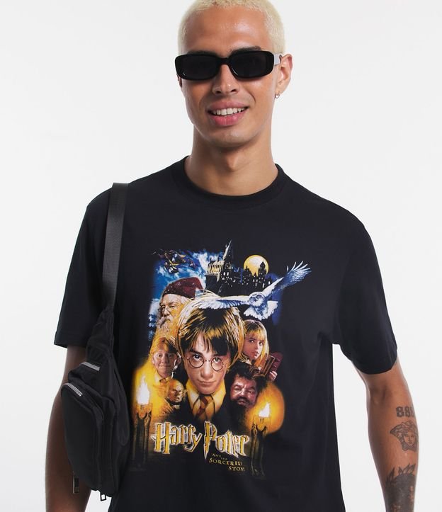 Camiseta plus size masculina feitiços cinza, Harry Potter